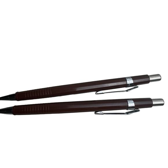 Vintage Pentel P203 Drafting Pencils 0.3mm Brown Barrel Made in Japan Lot of 2 - Picture 1 of 8